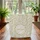 Botanical Sprigs Wreath Personalized Name Everyday Carry Gift Quilted Tote Bag - 3