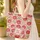 Red Flowers Olive Leaves Swirling Stems Botanical Wreath - Nature Lover Gift Quilted Tote Bag - 4