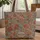 Indian Chintz Floral Bouquet - Everyday Use Boho Lifestyle Quilted Tote Bag - 1