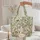 Personalized Medallion Tiger Monkey Crane Tropical Foliage - Everyday Tote Quilted Tote Bag - 5