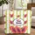 Fruity Papaya Halves Heart Vertical Stripes Everyday Tote Gift Quilted Tote Bag - 1