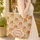 Orange Chrysanthemum Flowers Olive Leaves Floral Medallion Wreath Everyday Tote Quilted Tote Bag - 4