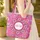 Indian Floral Storybook Name - Boho Lifestyle Gift Quilted Tote Bag - 4