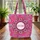 Indian Floral Storybook Name - Boho Lifestyle Gift Quilted Tote Bag - 3