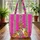 Tiger Duo Name Flag Bold Stripes - Wildlife Lover Everyday Tote Gift Quilted Tote Bag - 3