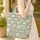 Indian Chrysanthemum Floral Delicate Foliage Personal Name - Everyday Tote Quilted Tote Bag - 4