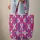 Fuchsia Hot Pink Deep Purple Teal Ikat Oval Cartouche Brush Script Fashion Everyday Tote Quilted Tote Bag - 6