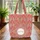 Your Name Floral Medallion Paisley Botanical - Lifestyle Accessory Present Quilted Tote Bag - 3