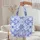 Personalized Name Organic Swirls Polka Dots Feather Shapes - Everyday Tote Vacation Gift Quilted Tote Bag - 5