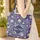 Ornate Botanical Floral Wreath Flowers Leaves Vines - Everyday Tote Home Decor Gift Quilted Tote Bag - 4