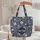Ornate Botanical Floral Wreath Flowers Leaves Vines - Everyday Tote Home Decor Gift Quilted Tote Bag - 5