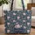 Botanical Floral Wreath Garland - Everyday Carryall Gift Quilted Tote Bag - 1