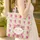 Personalized Garden Floral Wreath Blossoms Berries Foliage Calligraphy Everyday Tote Quilted Tote Bag - 4