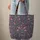 Fuchsia Floral Indian Bouquet Personalized Name Hoop Frame - Everyday Carry Gift Quilted Tote Bag - 6
