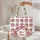 Pink Flower Olive Green Wreath Personalized Name Continuous Floral - Everyday Style Quilted Tote Bag - 5