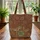 Tiger Bird Blooming Flowers Swirling Vines - Boho Lifestyle Wildlife Lover Gift Quilted Tote Bag - 3