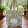 Botanical Floral Medallion Wreath Flowers Foliage - Everyday Carryall Boho Quilted Tote Bag - 3