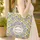 Botanical Floral Medallion Wreath Flowers Foliage - Everyday Carryall Boho Quilted Tote Bag - 4