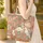 Tropical Jungle Leopard Flamingo Cockatoo Personalized - Wildlife Lover Gift Quilted Tote Bag - 4