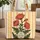 Poppy Flowers Medallion Vertical Stripes - Botanical Lover Everyday Use Gift Quilted Tote Bag - 1