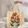 Poppy Flowers Medallion Vertical Stripes - Botanical Lover Everyday Use Gift Quilted Tote Bag - 5