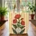 Poppy Flowers Medallion Vertical Stripes - Botanical Lover Everyday Use Gift Quilted Tote Bag - 3