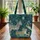 Personalized Zebra Leopard Crane Tropical Jungle Animals - Wildlife Lover Gift Quilted Tote Bag - 3