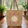 Circular Medallion Floral Paisley Leaves - Boho Lifestyle Home Decor Everyday Tote Quilted Tote Bag - 3