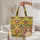 Personalized Name Floral Wreath Botanical Mandala Bouquet - Boho Lifestyle Gift Quilted Tote Bag - 5