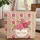 Ornate Floral Bouquet Wreath Chrysanthemum Berry - Boho Lifestyle Gift Quilted Tote Bag - 1