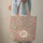 Indian Botanical Roses Peonies Lush Floral Wreath - Everyday Personalized Gift Quilted Tote Bag - 6