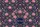 Ornate Botanical Bouquet Floral Wreath Pink Flowers Dark Blue - Everyday Use Gift Quilted Tote Bag - 7