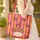 Tigers Vertical Stripe Vintage Plaque Personalized - Wildlife Lover Everyday Tote Gift Quilted Tote Bag - 4