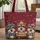 Three Terrier Dogs Beanies Scarves Wooden Sign - Everyday Dog Lover Gift Quilted Tote Bag - 1