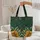 Moonlit Sky Vintage Books Lily of the Valley Personalized Name - Storybook Lover Gift Quilted Tote Bag - 5