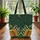Moonlit Sky Vintage Books Lily of the Valley Personalized Name - Storybook Lover Gift Quilted Tote Bag - 3
