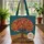 Name Hoop Gnarled Root Tree - Organic Swirls Nature Lover Gift Quilted Tote Bag - 3