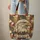 Bald Eagle Head Patchwork Organic Shapes Western Font - Wildlife Lover Gift Quilted Tote Bag - 6