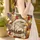 Bald Eagle Head Patchwork Organic Shapes Western Font - Wildlife Lover Gift Quilted Tote Bag - 4