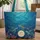 Deep Ocean Blue Sea Turtles Starfish Coral - Marine Life Lover Gift Quilted Tote Bag - 1