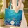 Deep Ocean Blue Sea Turtles Starfish Coral - Marine Life Lover Gift Quilted Tote Bag - 4