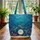 Deep Ocean Blue Sea Turtles Starfish Coral - Marine Life Lover Gift Quilted Tote Bag - 3