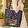 Ornate Antique Books Stained Glass Mosaic - Book Lover Library Home Decor Gift Quilted Tote Bag - 4