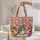 Patchwork Horse Heads Horseshoe Motifs Personalized Scroll Name - Equestrian Gift Quilted Tote Bag - 5