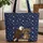 Patriotic Bald Eagle Liberty Bell Personalized Scroll - Home Decor Gift Quilted Tote Bag - 1