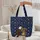 Patriotic Bald Eagle Liberty Bell Personalized Scroll - Home Decor Gift Quilted Tote Bag - 5