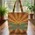 Ornate Dragonfly Art Nouveau Floral - Nature Lover Everyday Gift Quilted Tote Bag - 3