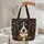 Bernese Mountain Dog Black Red Gold Floral Filigree Vines - Dog Lover Gift Quilted Tote Bag - 5