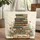 Botanical Vines Vintage Books Wildflowers Scroll - Home Decor Gift for Book Lover Quilted Tote Bag - 1