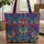 Iridescent Swirling Butterflies Rich Texture Enamel Plaque - Wildlife Lover Gift Quilted Tote Bag - 1